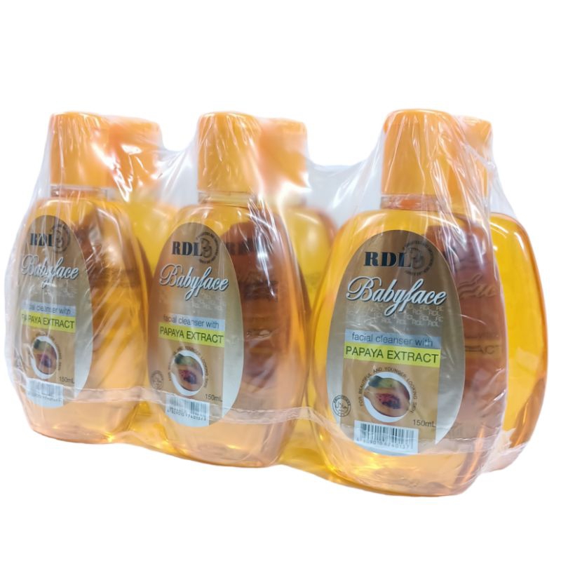 PER 6 PCS - RDL FACIAL CLEANSER 150ML PAPAYA EXTRACT