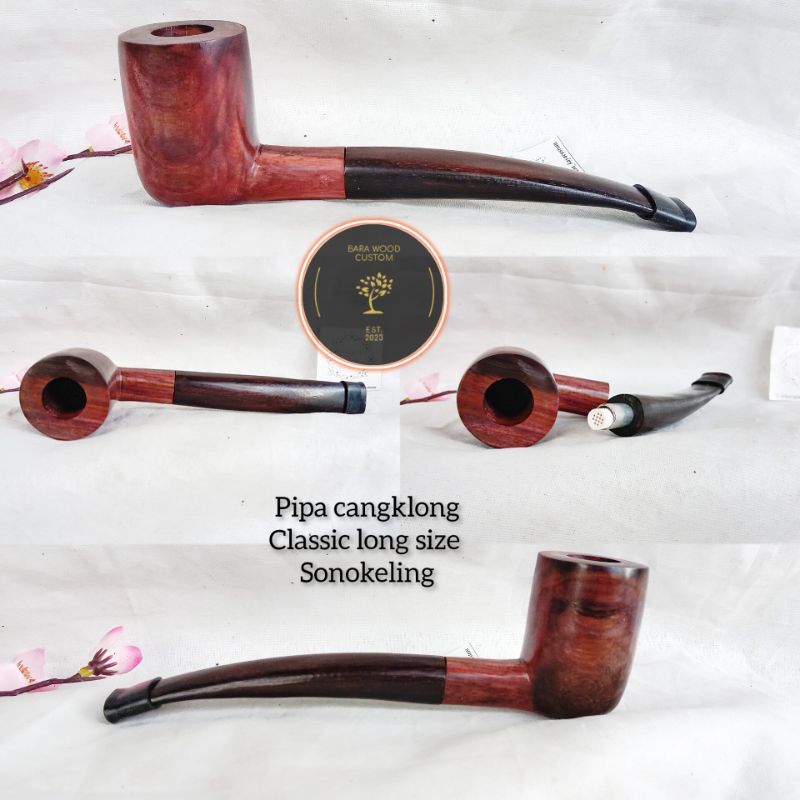 pipa cangklong / cangklong/kerajinan kayu sonokeling model panjang