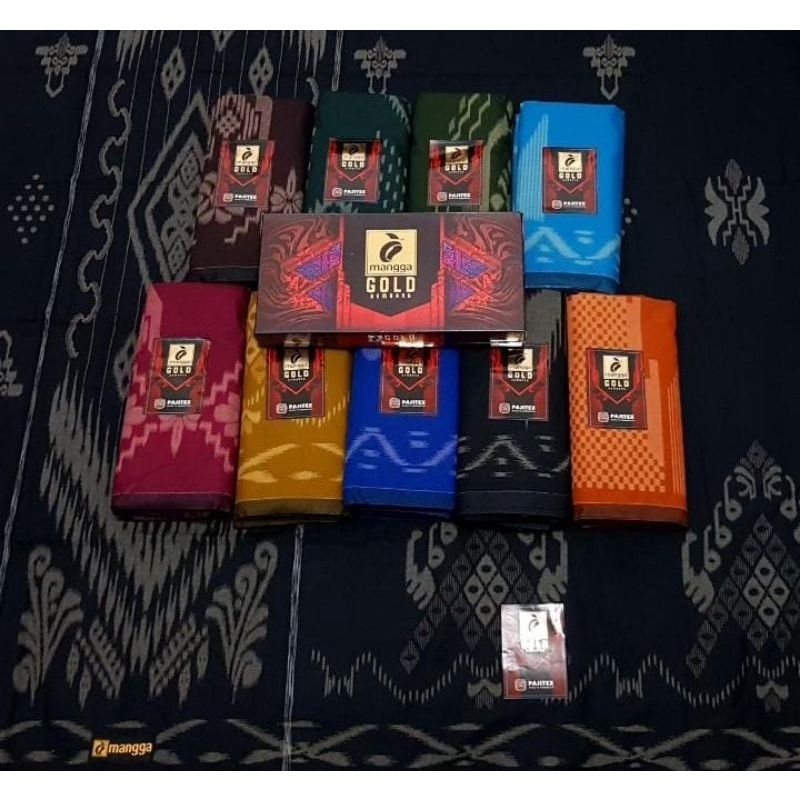 SARUNG MANGGA GOLD KEMBANG