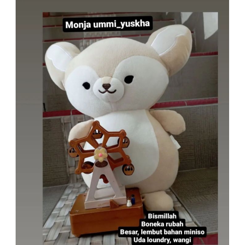 preloved boneka Boneka rubah miniso minisolife termurah kado anak