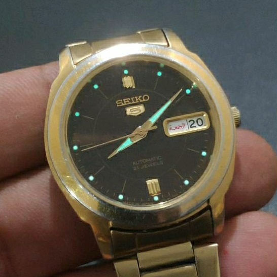 SEIKO 5 VINTAGE (BROWN DIAL) 21J REF. 7S26-0400 Circa 2001