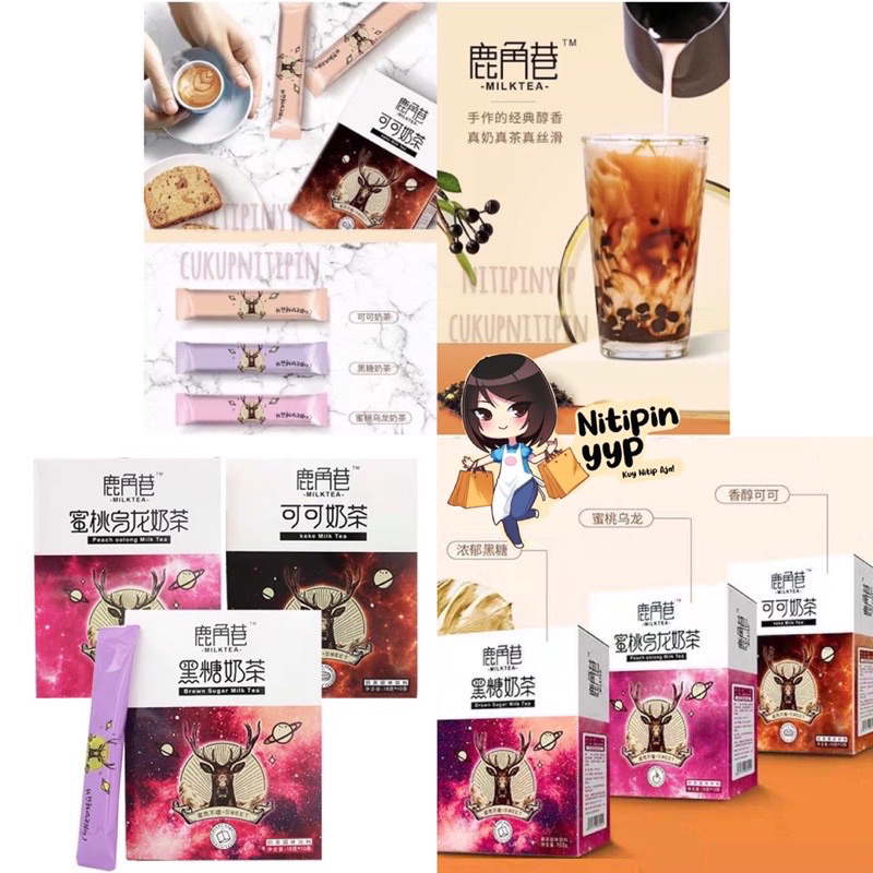 [HRG PER SACHET] Nescafe Coffee Tea / Alley Milk Tea Sachet China - Kopi Sachet Nescafe Alley