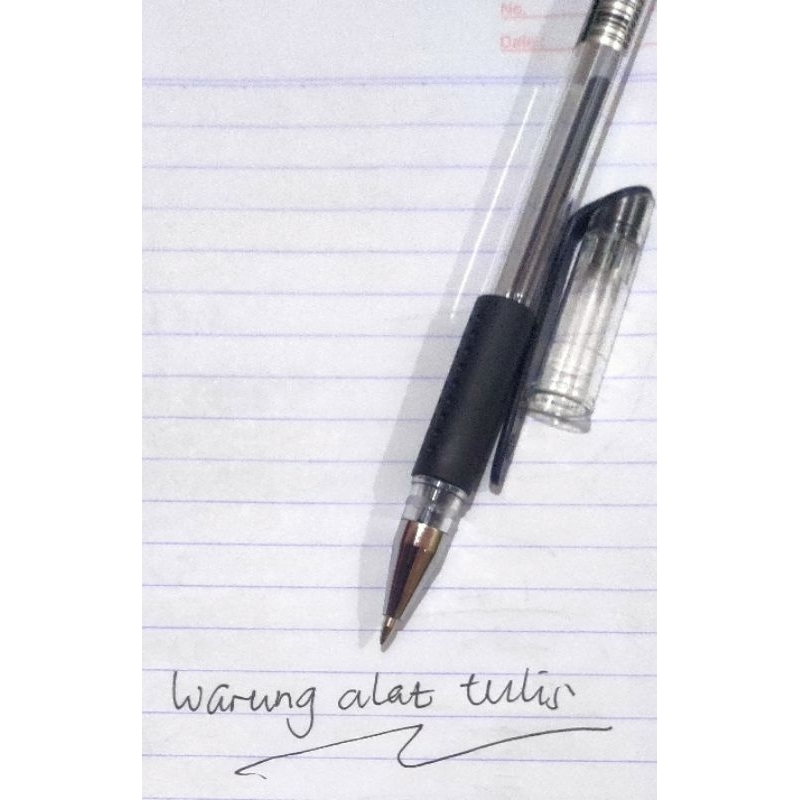 Pulpen/pen/bolpoin gel mini eselon ES-009 hitam isi 12pcs