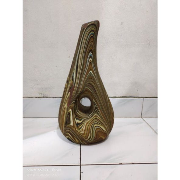 Guci Gerabah Geometri Kuno Jadul Antik