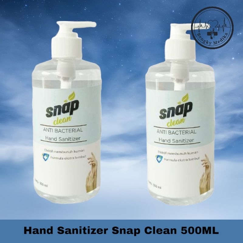 Hand Sanitizer Snap clean 500ML  Hand Sanitizer Cair Pump 500ML