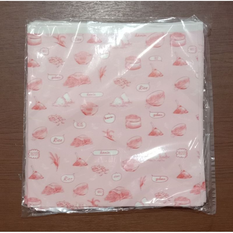 

kertas nasi motif.25x26cm isi.100