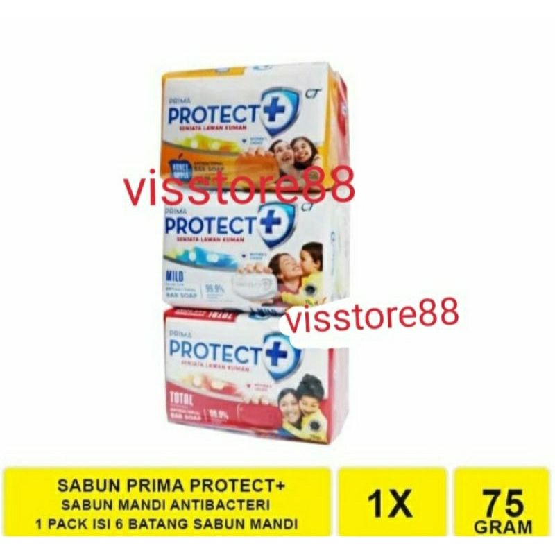 sabun mandi batang Prima Protect+ Antibacterial Soap 75gr