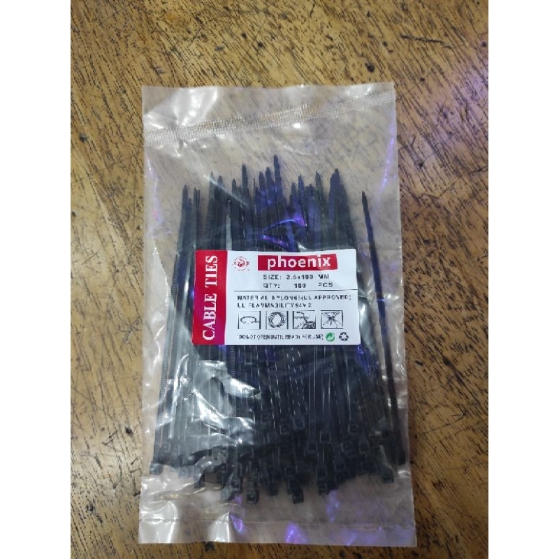 Kabel Cable tie ties ukuran 2.5 x 100 mm