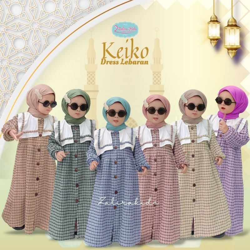 Gamis  Anak Terbaru 2024 | Dress Anak terbaru | Keiko Series by Zalira Kids
