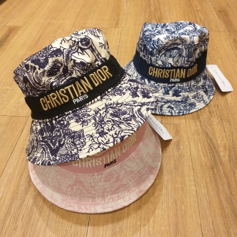 Topi Bucket Hat Motif Bordir Ala Korea Pria Wanita