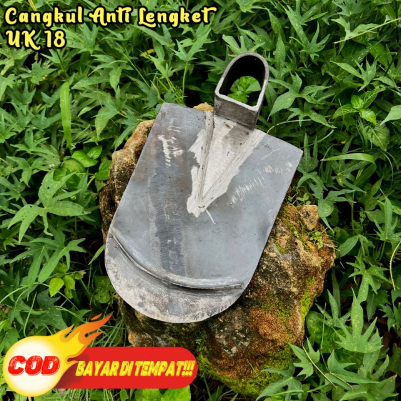 Cangkul sawah anti lengket - cangkul baja asli model terek uk 18 - pacul tanah