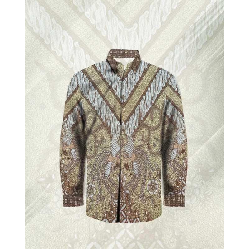 (KAIN) KEMEJA BATIK TULIS SUTRA ATBM PEKALONGAN 014