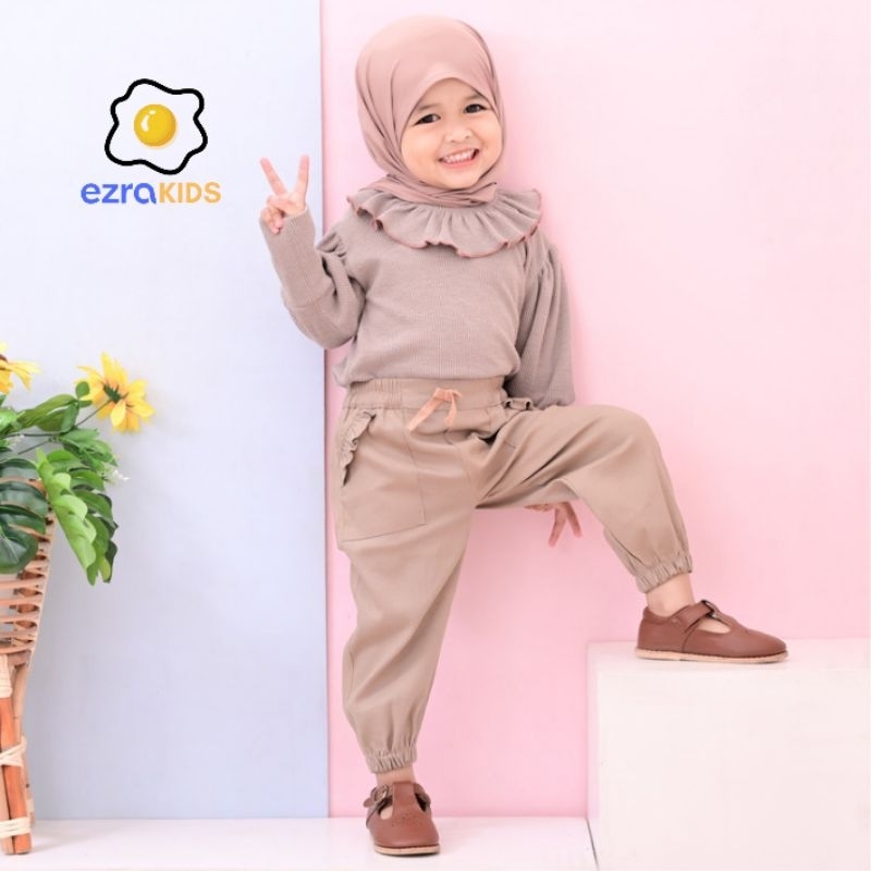 Celana Anak Perempuan Joger Twill Comfort Stretch  1- 9 Tahun