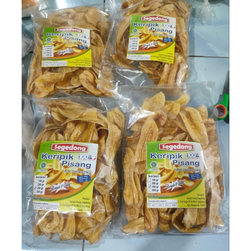 

Keripik Pisang Segedong Uk. Besar Manis&Gurih 350g