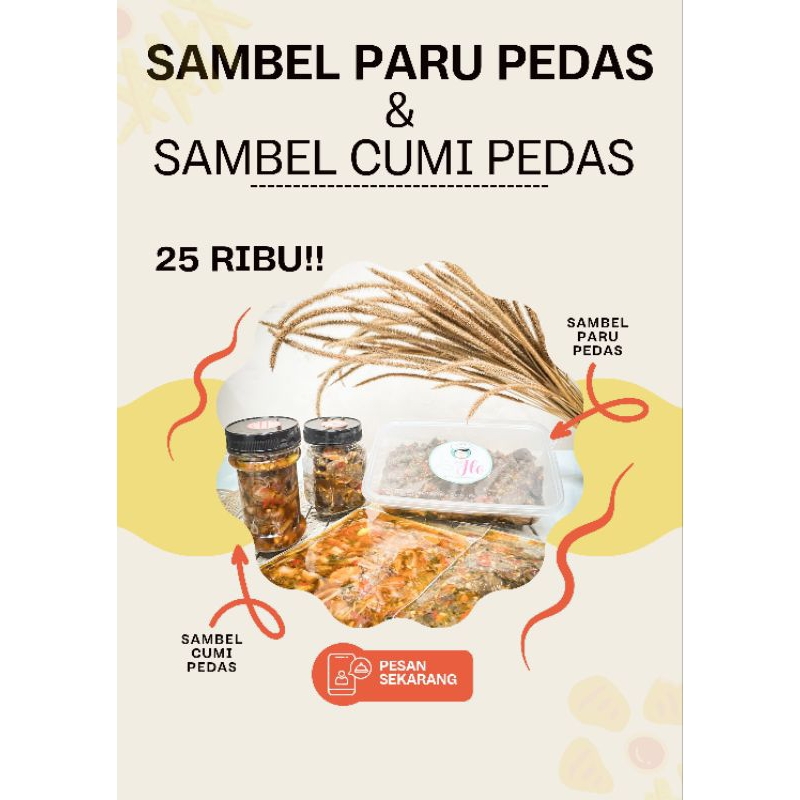 

(TERLARIS) SAMBEL CUMI PEDAS & SAMBEL PARU PEDAS/SAMBEL CUMI PEDAS/SAMBEL PARU PEDAS/SAMBEL GEMOY/
