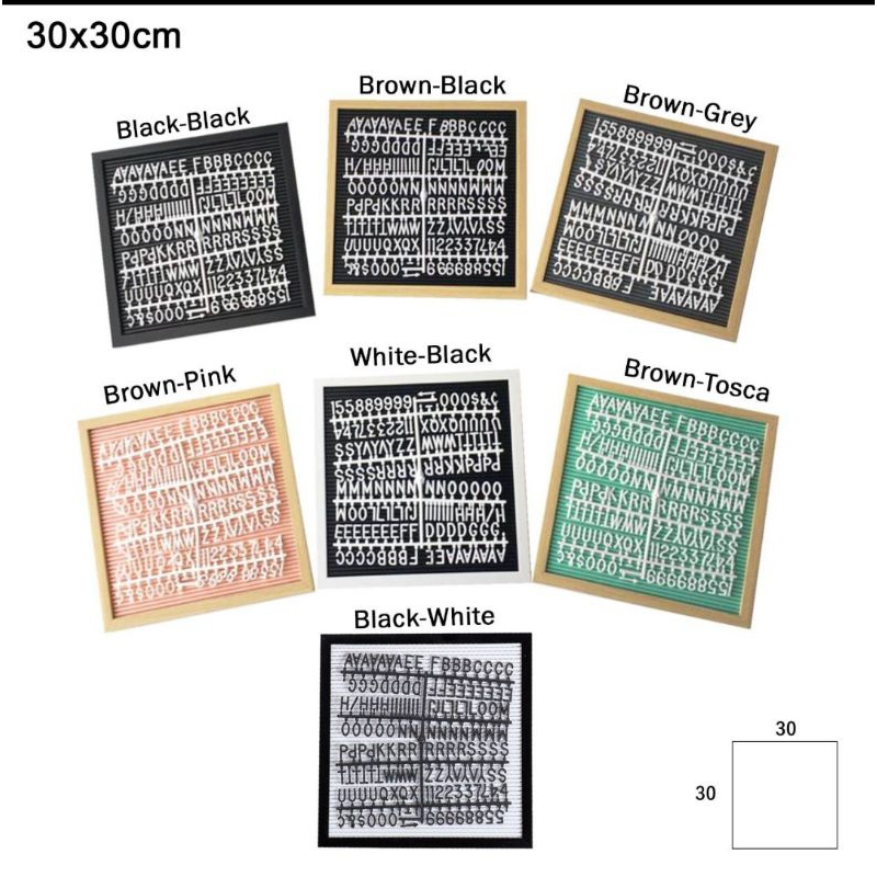 Papan Nama Bayi/Letter Board 30x30