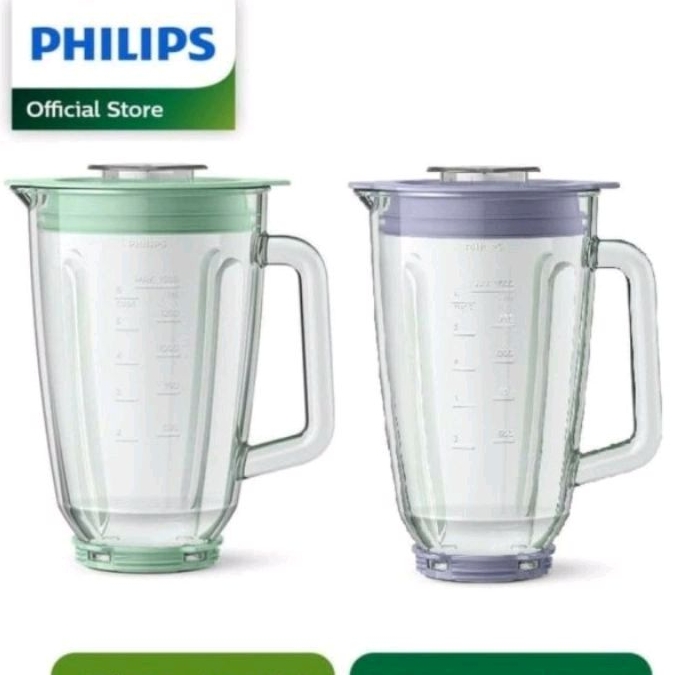 PHILIPS HR 3214 / 05 / 35 GLASS JAR GELAS KACA BELING AKSESORIS SPAREPART BLENDER HR 2221 2222 2223