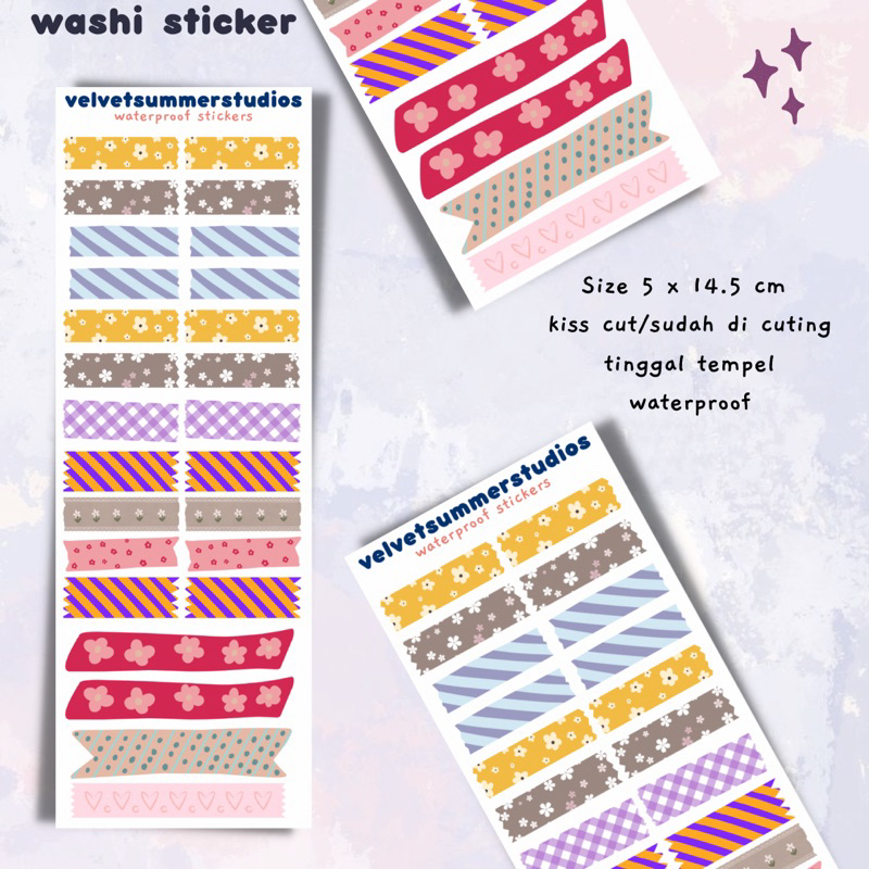 

Sticker Planner/sticker washi/sticker seal/sticker deco/sticker bujo- Washi Tape