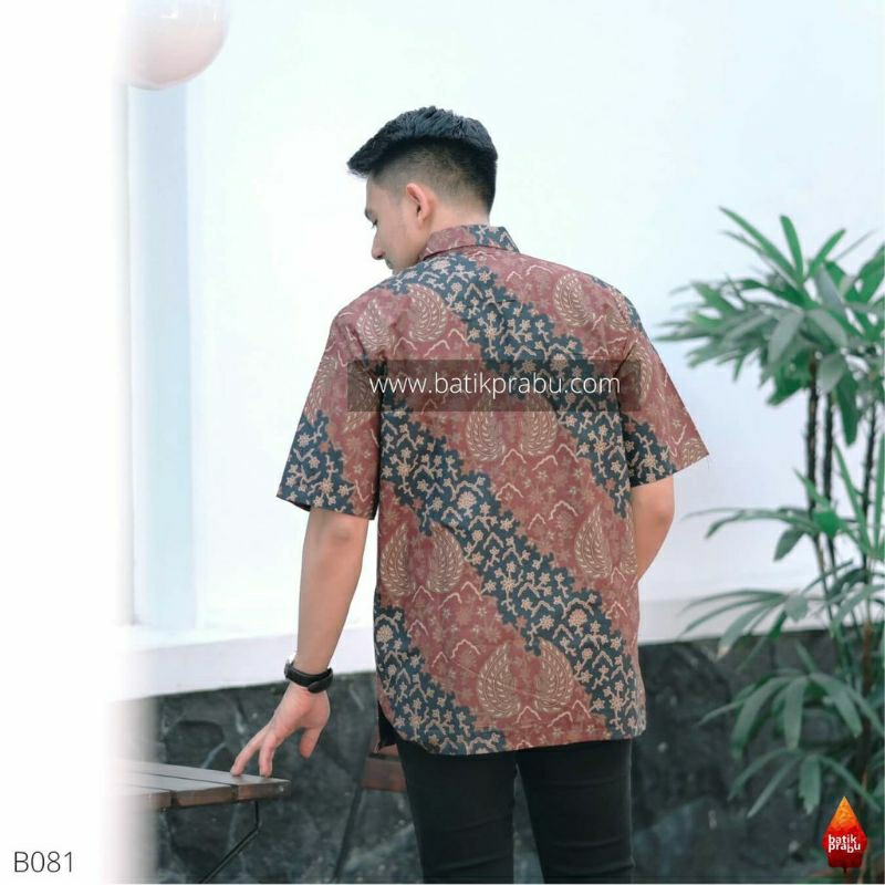 Batik pasangan couple sarimbit pria &amp; wanita batik bahan katun size reguler prg maron