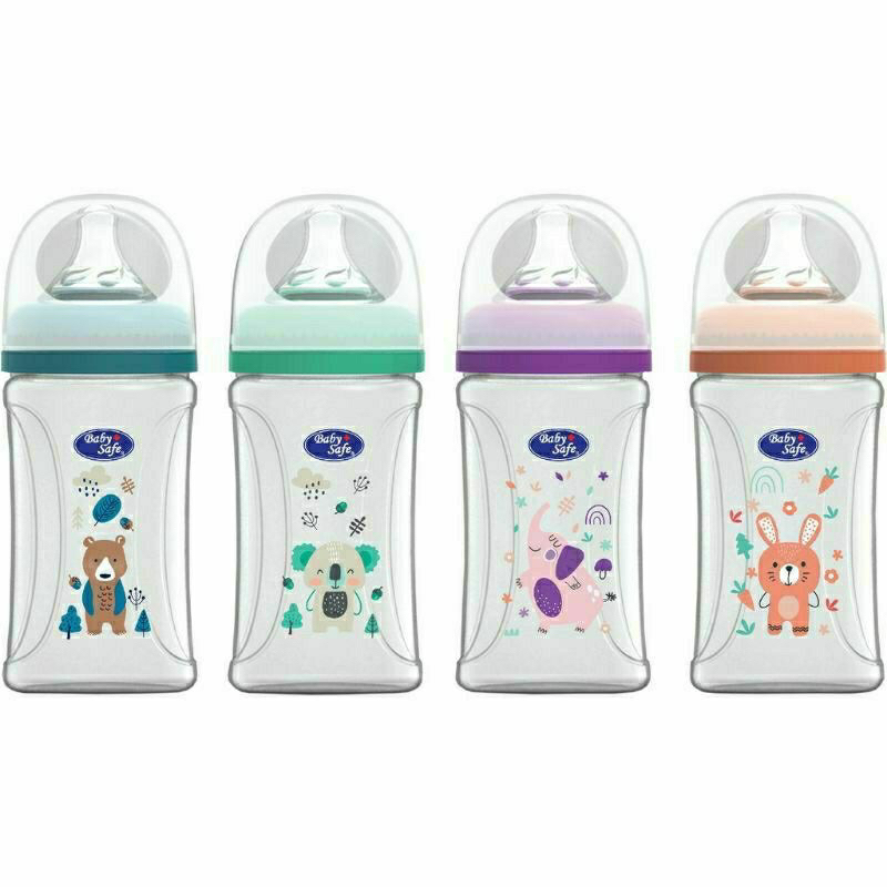 Baby Safe Wide Neck Bottle 0m+ 125ml Baby Safe Botol Susu Bayi WNS01 WN07 WN08