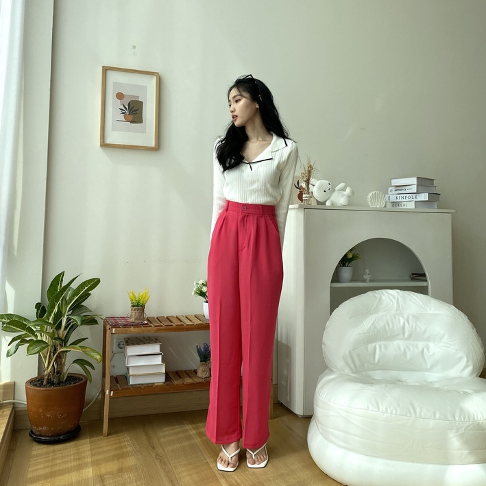 Harmony Pants - Celana Panjang Wanita Korea - Casual / Formal Pants