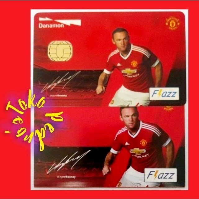 Flazz BCA Manchester United (MU) Edition - Wayne Rodney - ORI /Like eTOLL eMONEY Tapcash or Brizzi