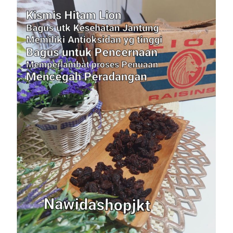 Kismis Hitam Lion Raisin Sultana Golden Raisin Manis Enak Sehat