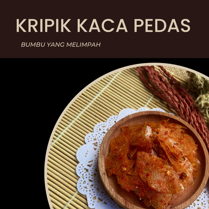 

Kripik kaca viral | Kripik kaca pedas daun jeruk 100gr