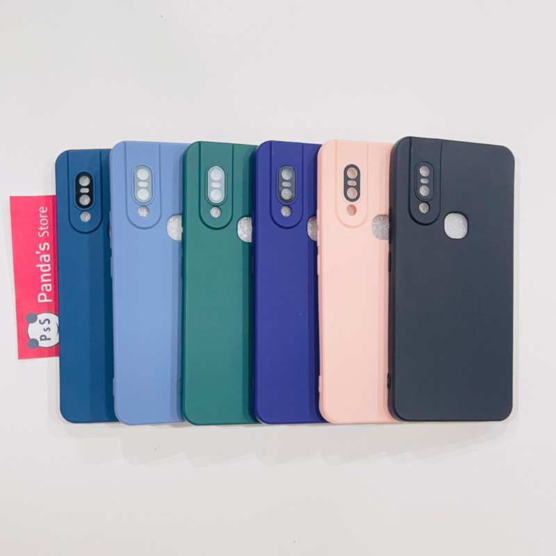 Case Vivo V15 Lenspro Makaron Full Color Softcase Pro Lensa