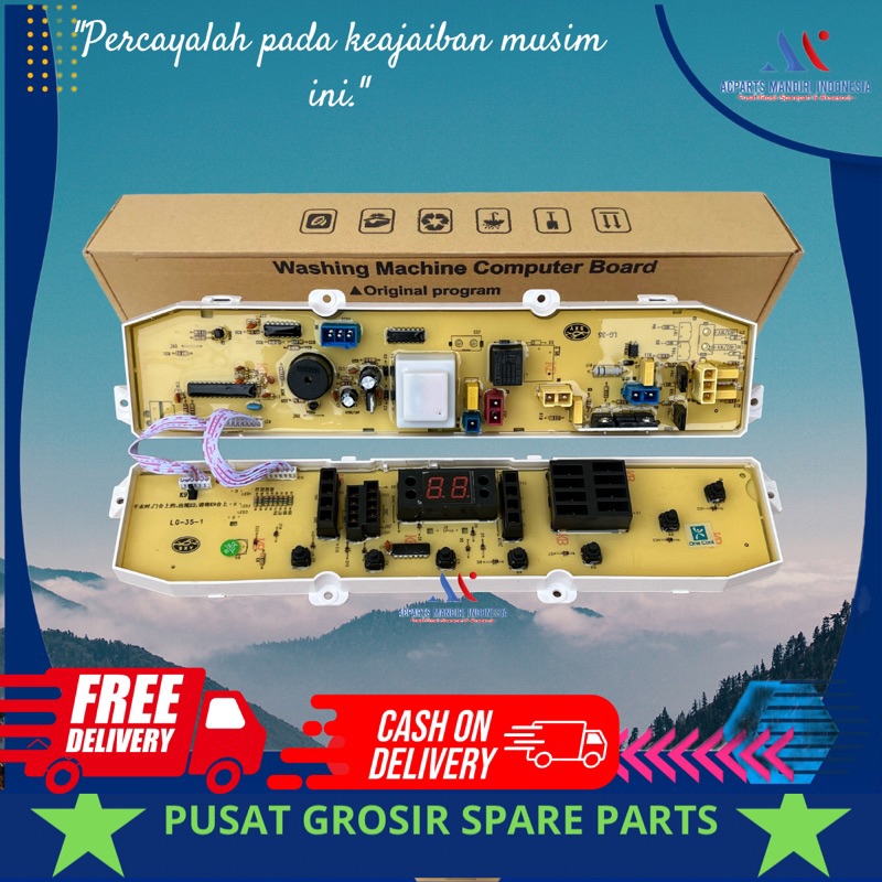 modul pcb mesin cuci LG WF-L7000TC 7Kg Fuzzy Logic