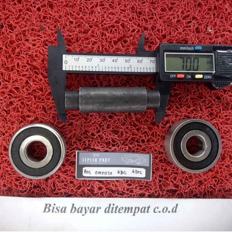 As 12mm/PAKET Bosh Tromol BELAKANG Megapro Gl Pro Gl 100/Laher 6302/Bos 12mm/Bosh Roda Belakang Mega