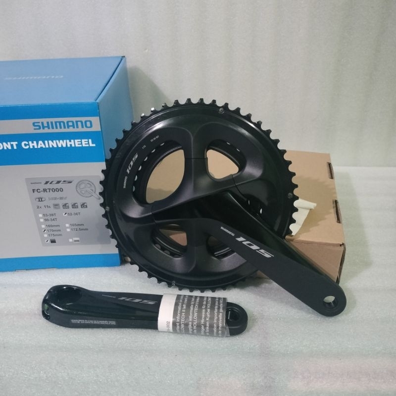 Crankset crank Shimano 105 R7000 dual speed 50-34t 52-36t 53-39t arm 172,5 mm FC-R7000 ORIGINAL