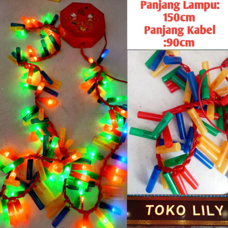 Lampu Imlek Warna warni Kelap Kelip LED / Lampion Gantung Rentet Warna Warni Imlek