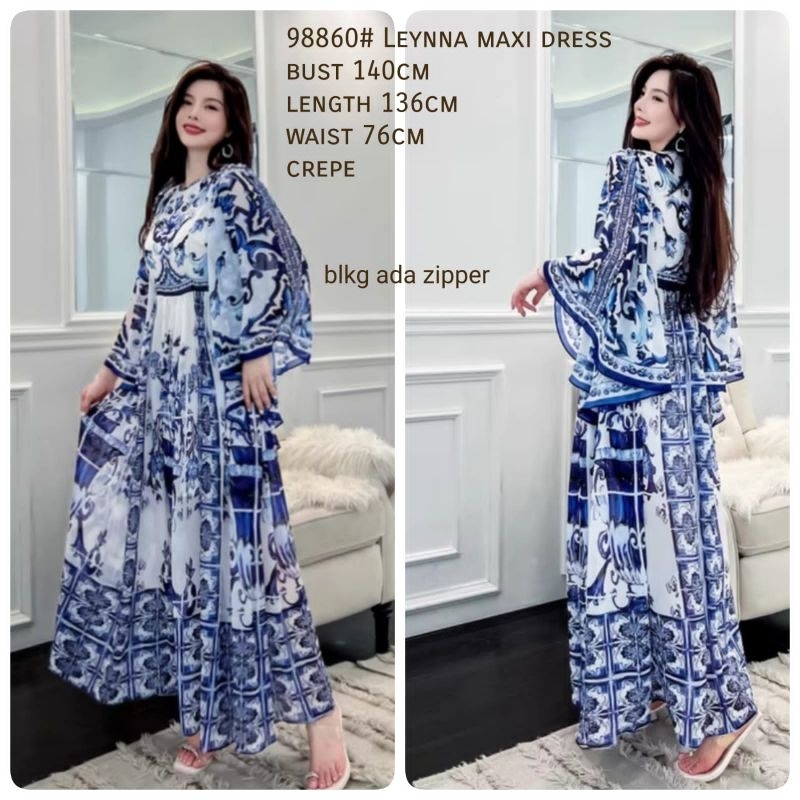 MDLV ~ 98860# Leynna Maxi Dress Import