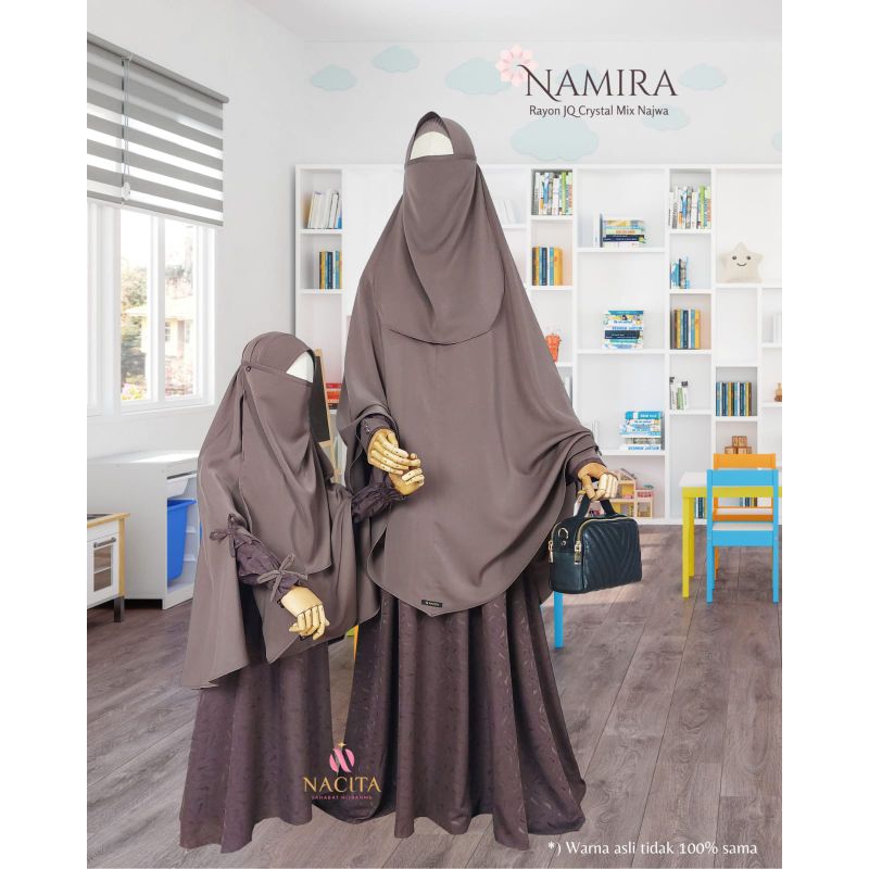 PRE ORDER || Gamis Syar'i Couple Namira SET by Nacita