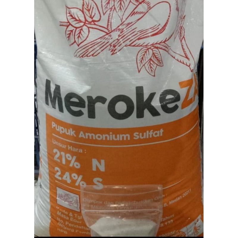 Pupuk ZA Meroke, 1 kg repack, Pupuk amunium sulfat, Pupuk daun murah