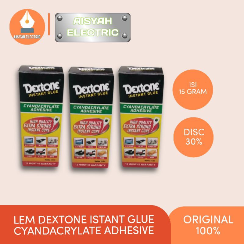 

LEM DEXTONE INSTANT GLUE CYANDACRYLATE ADHESIVE 15 GRAM