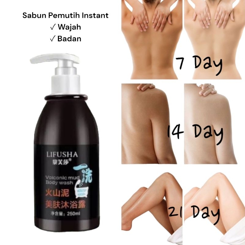 Sabun Lumpur Vulcanik 260ml / Sabun Pemutih Badan / Mergeco Volcanic Mud Bath / Sabun Lumpur