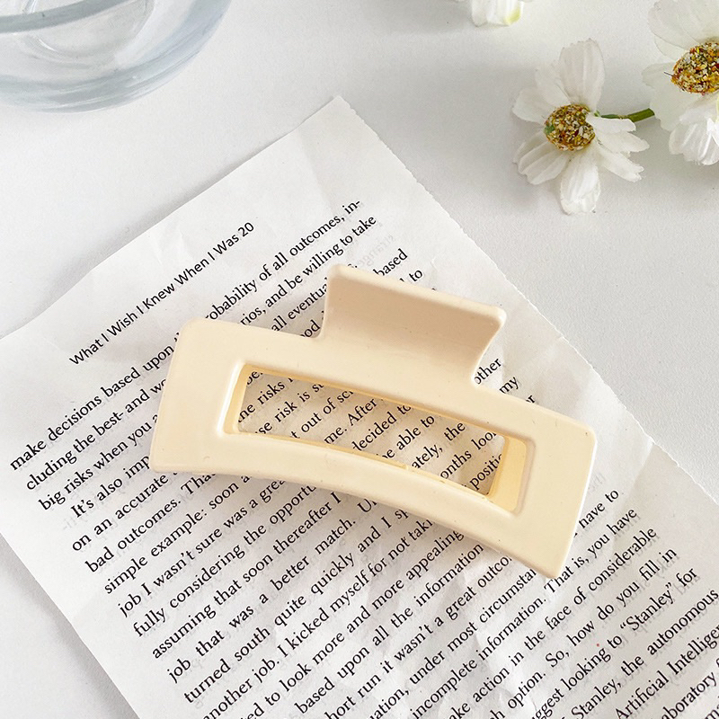 Jedai Jelly Korean Hair Claw Kotak Bolong / Jepit Rambut Korea / Jepitan rambut / Jedai Bangkok Original / Hairclaw