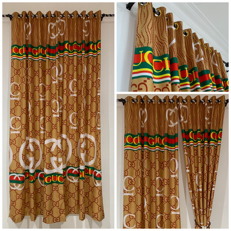 [ PINTU DAN JENDELA ] GORDEN SMOKRING MOTIF KARAKTER BRAND G COKLAT