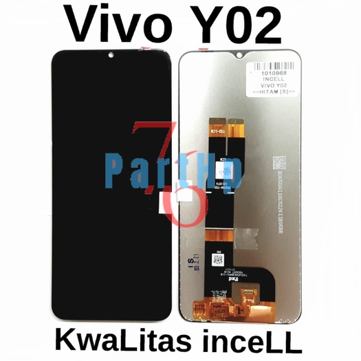 lcd Touchscreen Fullset Kwalitas InceLL Vivo Y02 - Hitam