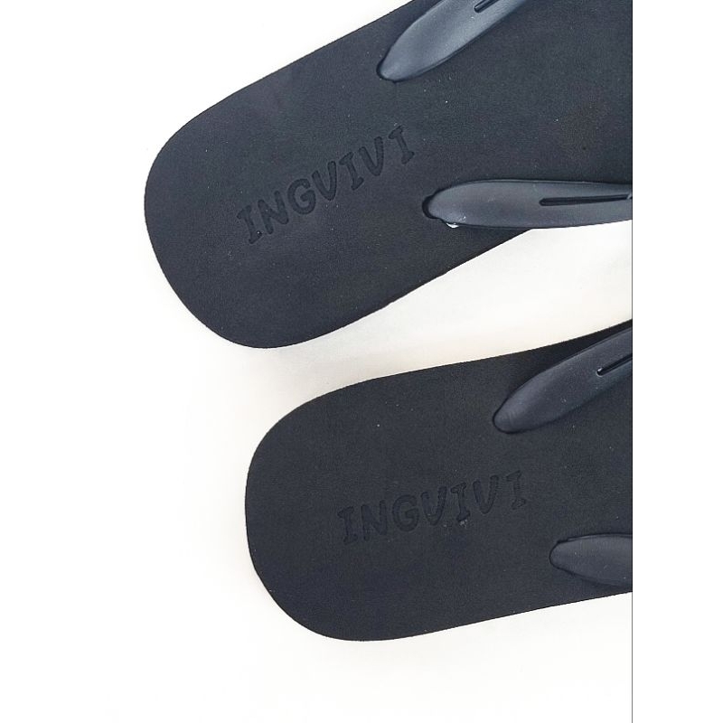 Ingvivi Swarovski Flat Polos Sandal Jepit Wanita Karet Import Manik Berlian Motek - 158-9