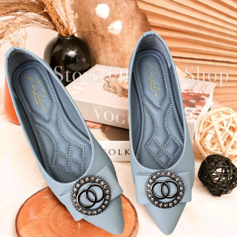 FIOR LOTUS Pointed Toe Ballerina Flat AR 01 - Fior Store