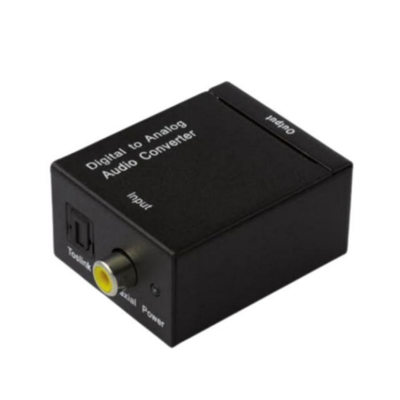 [ PAKET KOMPLIT ] Converter audio digital to analog / Audio converter Digital to analog  + Kabel optik audio tv + Kabel rca 2 in 1 / Optical Audio converter
