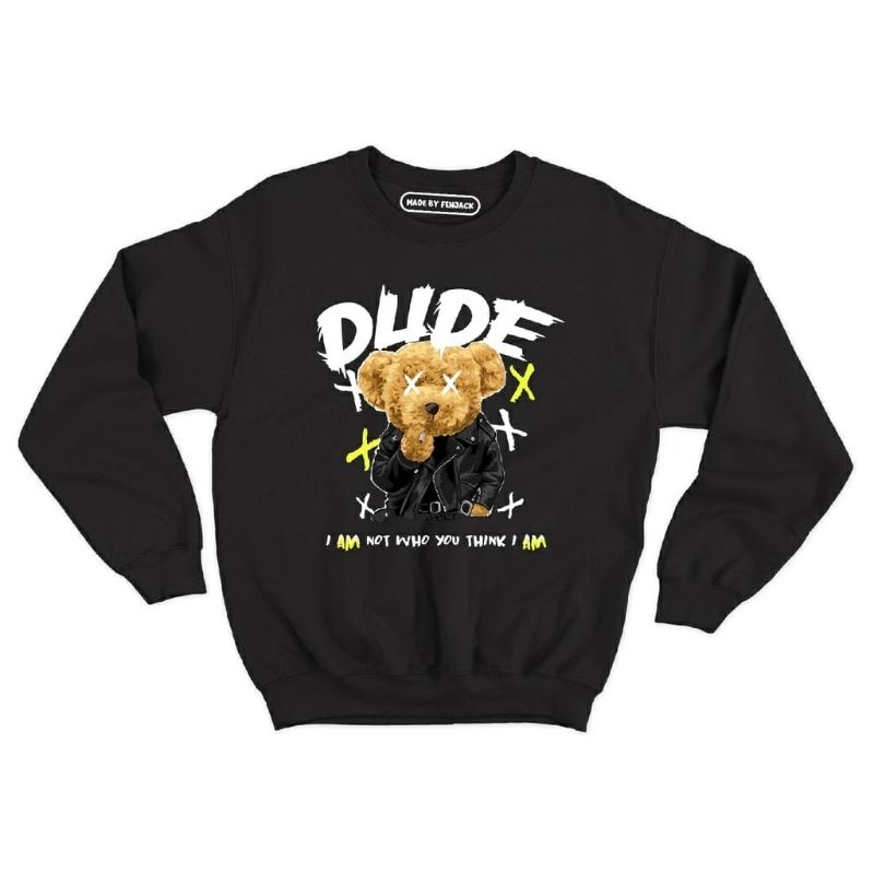 Sweater crewneck Dude (pria &amp; wanita)