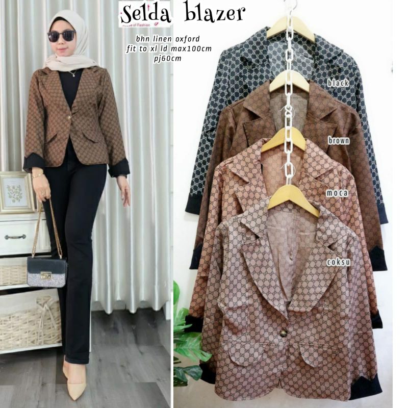 selda blazer wanita import/blazer kerja trendy