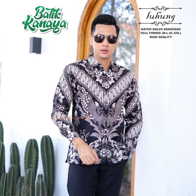 LUHUNG Baju Batik Full Furing Bahan Katun PREMIUM