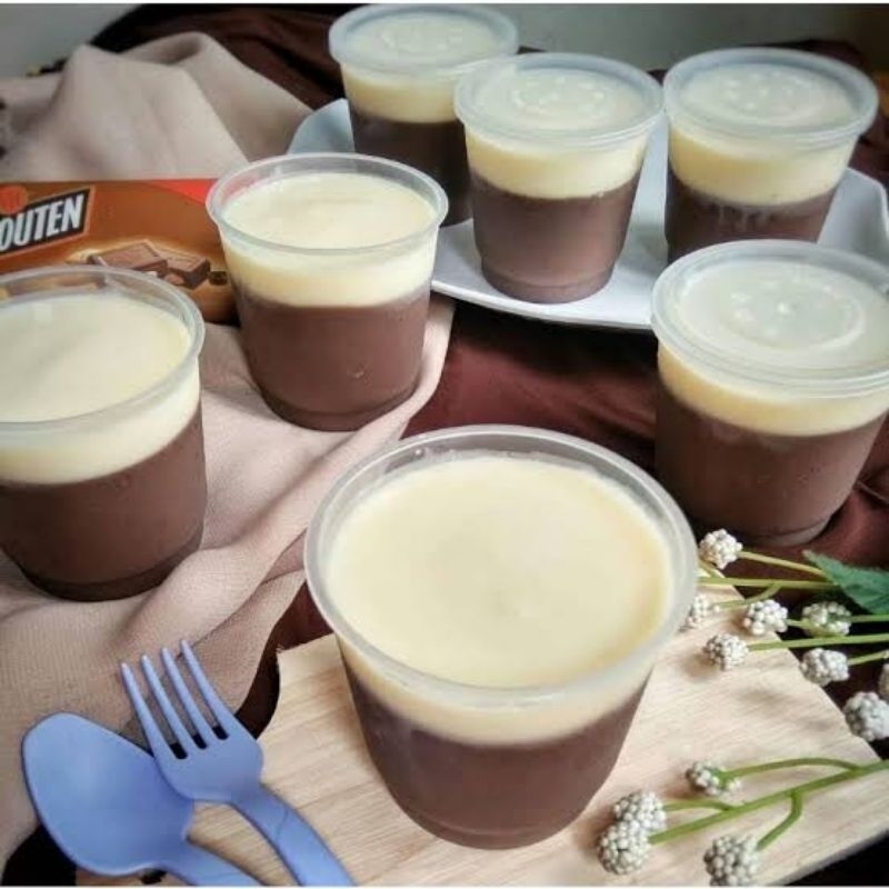 

Coklat Silky Puding dengan Fla Keju