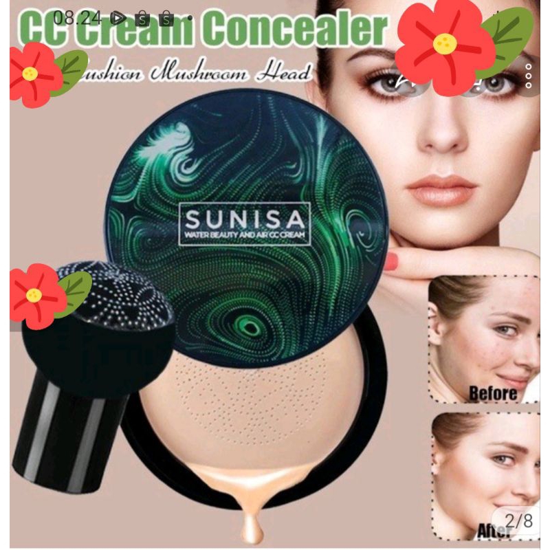 sunisa air cushion BB cream || foundation berkualitas