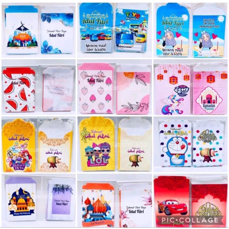 

Amplop Lebaran Idul Fitri Angpao lebaran Harga untuk 1 Bungkus (1 bungkus isi 8 lembar) Edisi baru